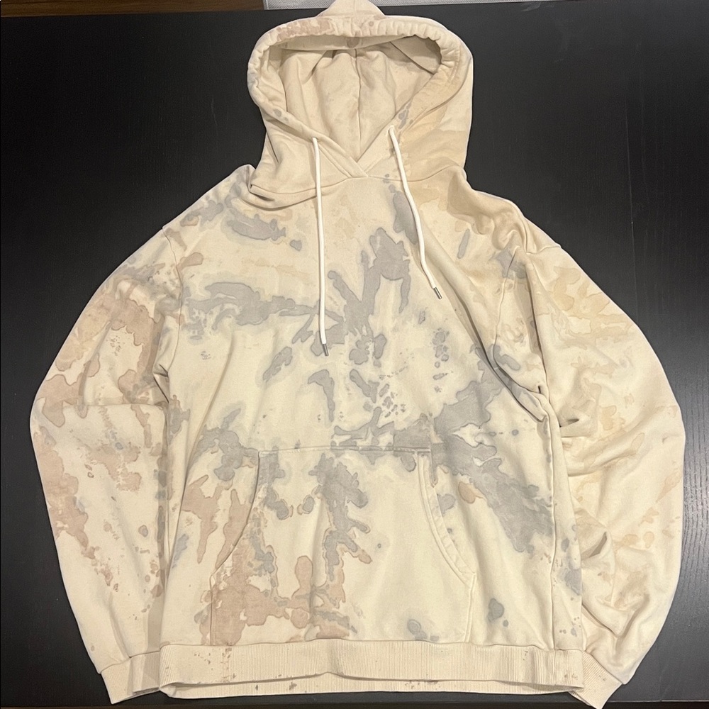 John Elliott Beige and Gray Hoodie
